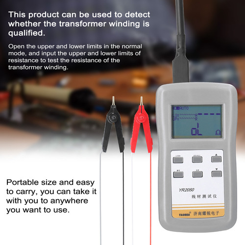 Micromedidor Milliohm Meter, Resistencia, Baja Detección