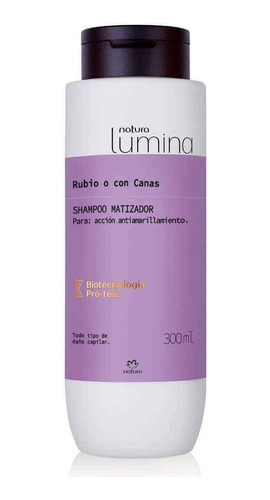 Shampoo Matizador Lumina Natura 300 Ml.
