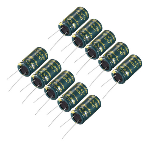 Condensador Electrolitico Radial Aluminio Esr Verde 1000uf X