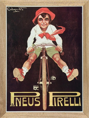 Bicicletas Pirelli Cuadro Poster Cartel Publicidad H275