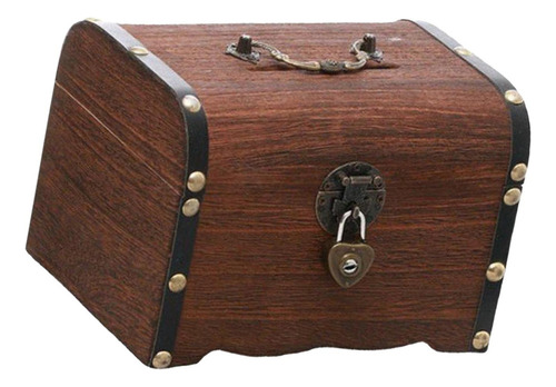 Qy Hucha Caja De Almacenamiento De Joyas Con Cerradura Caja