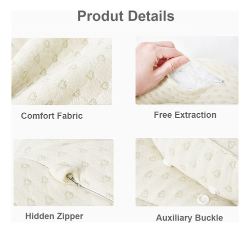 Almohada Bebé Recién Nacido Prevención Cabeza Plana