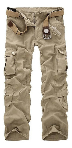 Pantalón Cargo De Camuflaje Militar Para Hombre  Estilo Stre