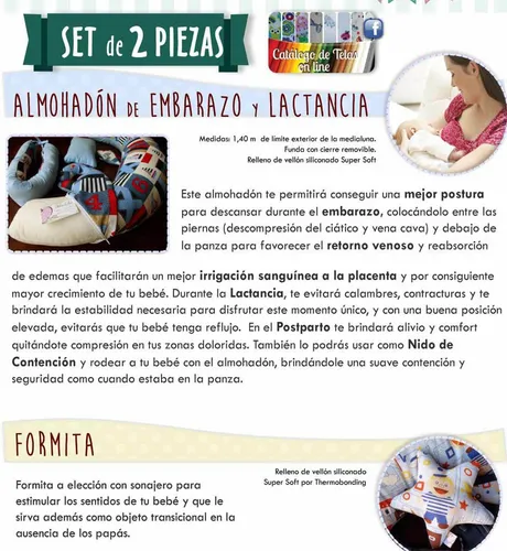 Almohadones maternales clearance