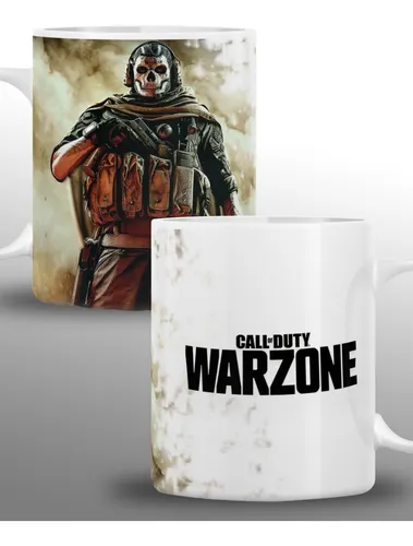 Caneca Warzone Xícara 325ml Porcelana Cerâmica Caixa presente