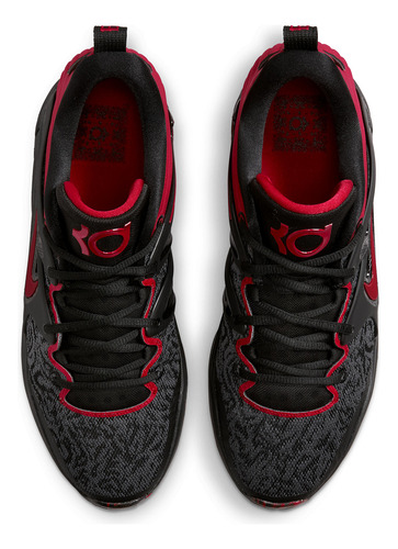 Zapatillas Nike Kd 15 Black University Red Dc1975-003