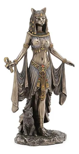Veronese Design Bastet Diosa Egipcia De La Protección Estatu