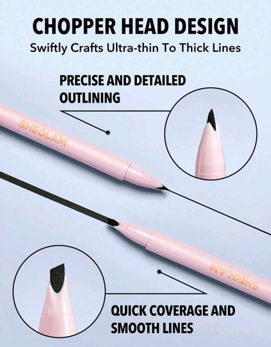 Delineador de ojos Sheglam Think Sharp, de larga duración, Shein
