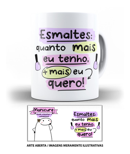 Caneca Flork Profissões Manicure