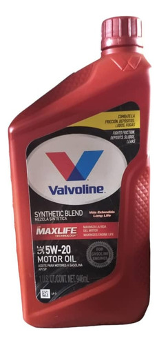 Aceite Valvoline Maxlife 5w-30 Semi Sintetico 