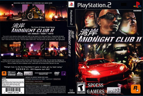 Midnight Club 1 2 3 Ps2 Coleção ( 3 Dvds) Patch Corrida