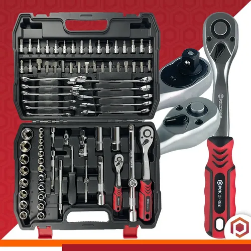Kit Ferramenta 78pç Soquete Chave Combinada Catraca | Frete grátis