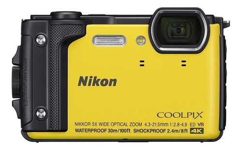  Nikon Coolpix W300 compacta color  amarillo