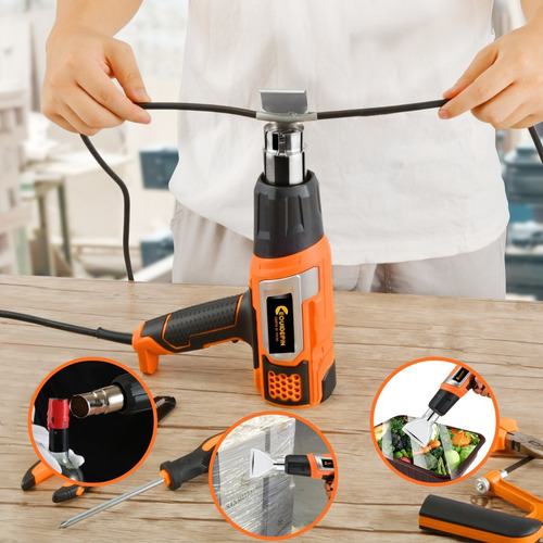 Pistola De Calor + 9 Pcs 2000watts - 600°c + Selector Temp