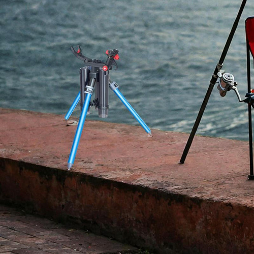 Varada De Pesca Soporte De Trípode Regalo De Azul Largo