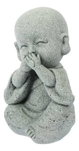 Kung Fu Monk Decoracion Piedra Arenisca Zen Figurine Mesa Te