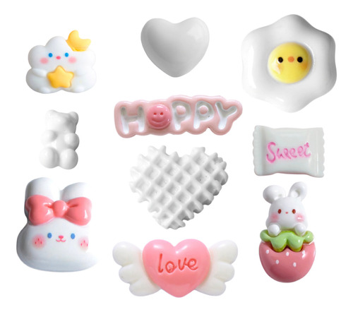 Charms X Más 1.000 Piezas(charms+apliques)+caja Organizadora