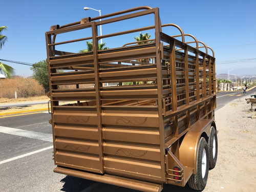Remolque Jaula Ganadera Para Caballos, Becerros, Borregos
