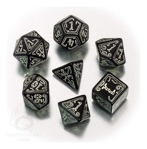 Set De Dados Q-workshop Call Of Cthulhu Black & Brillan En L