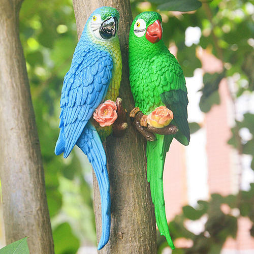 Para Z0hz Ornamentos De Estátua De De Parede Pássaros