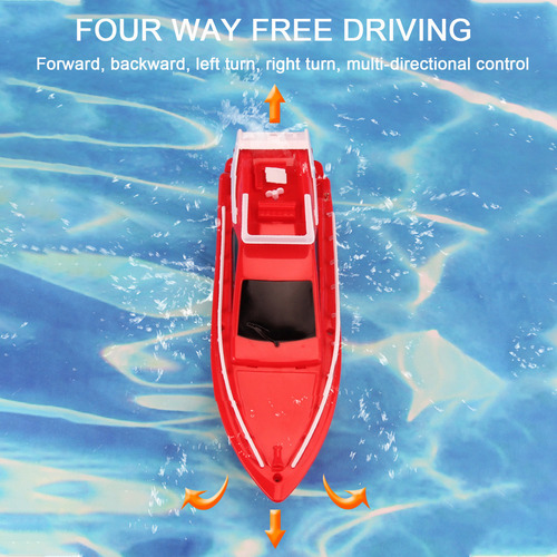 Lancha Motora C Cool Red Water Con Control Remoto Para Niños