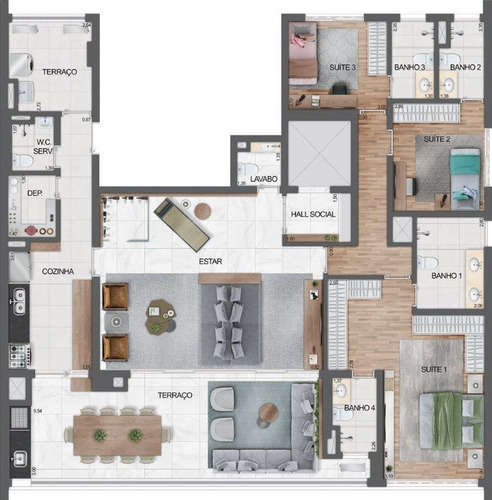 Imagem 13 de 14 de Apartamento 181m² Com 4 Dormitórios À Venda Na Rua Coronel Lisboa! - 13470