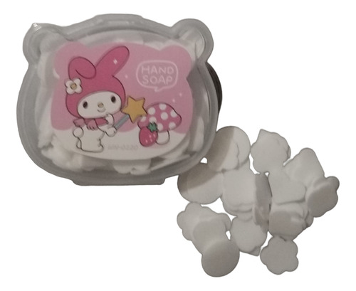 Diadema De Maquillaje Mas Láminas Jabón Kuromi Pompompurin Rosa My Melody