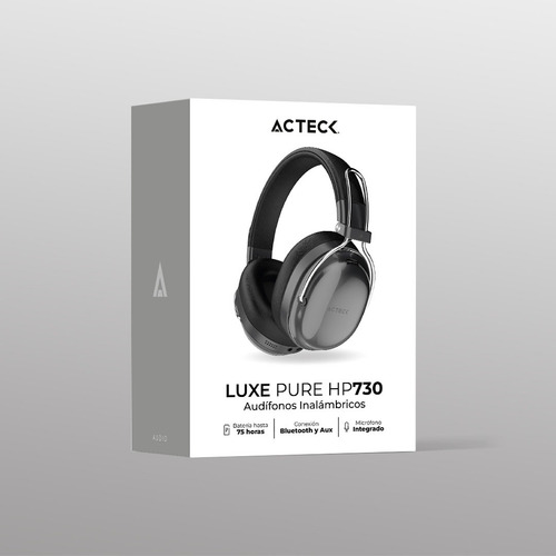 Audífonos Para Disp Inalámbricos Luxe Pure Hp730 Bt 5.4 Color Negro