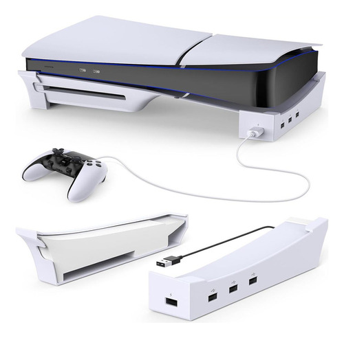 Soporte Horizontal Para Consola Ps5 Slim Con Puerto Usb .