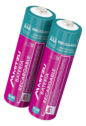 Batería Recargable Aaa De Ni-mh Mnm-2xaaa850