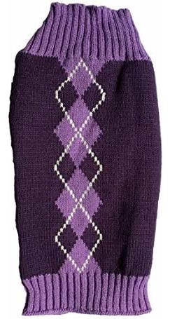 Argyle Knit Pet Sweaters Ropa Para Perros Pequeños, Classic 