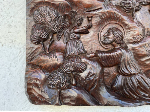 Imagem 4 de 8 de Arte Sacra Antiga Talha Madeira Jesus Assinada