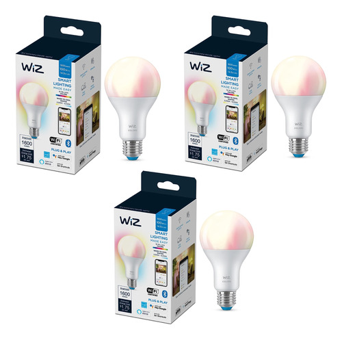 Wiz - Bombilla Inteligente Led A21 De 100 W Eq. (14.5 W), Pa