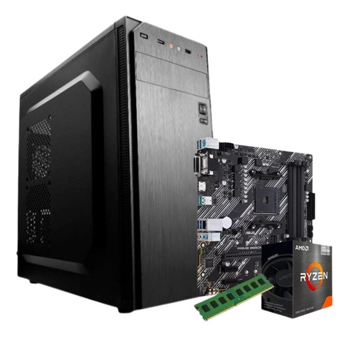 Pc Armada Ryzen 5 5600gt + 8gb + 240gb + Gabinete Kit