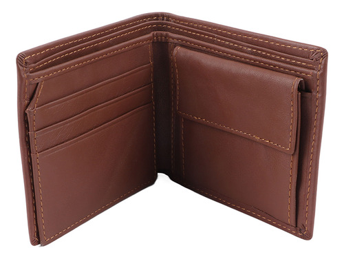 Billetera Wallet Piel Genuina Bifold Cartera Tarjetero