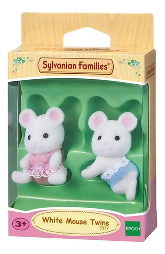 Sylvanian Families Gemelos Ratones Bebé Cuna Juguete Niños