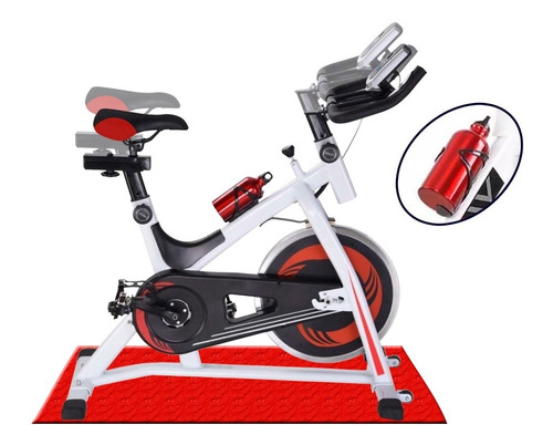 Bicicleta Spinning Fija Profesional Disco 13kg Regalos