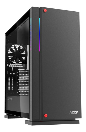 Gabinete Azza Full Tower Zircon 7000 Vidrio Templado Cuotas