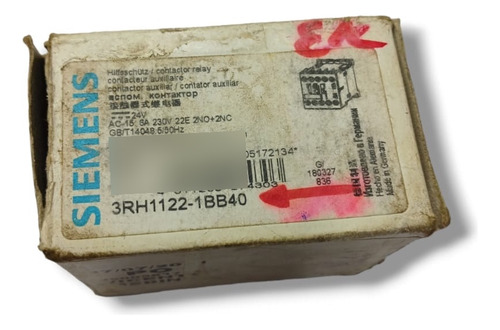 Siemens 3rh1122-1bb40 Contactor Auxiliar
