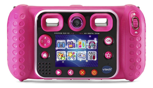 Câmera Selfie Digital Vtech Kidizoom Duo Dx Com Mp3 Rosa 3-9