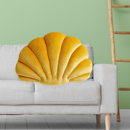 Cojín De Felpa Con Forma De Concha Marina, Cojín Multiusos