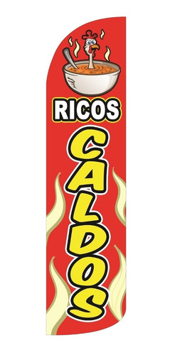 Ricos Caldos Caldo Bandera Publicitaria Repuesto Flag Banner