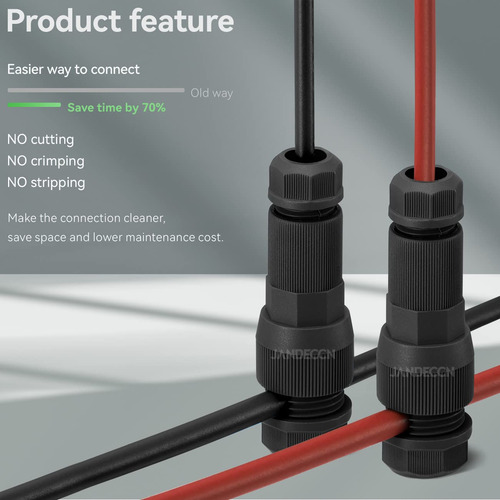 Fastlock - Paquete De 20 Conectores De Cable De Bajo Voltaje