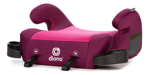 Diono Solana 2 No Back Child Booster Seat, Pink, 40-120 Pounds