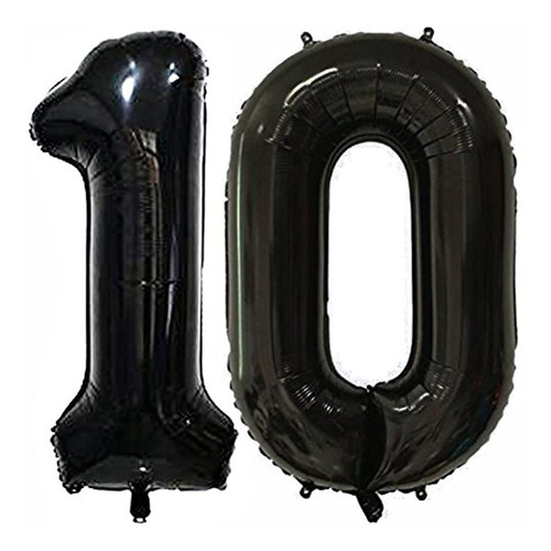 Globos Con Número 10, Globos De Fiesta De Cumpleaños #10