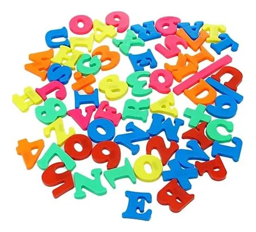 Jaru Abc Bolsa Magnética Para Letras Y Números Con 60
