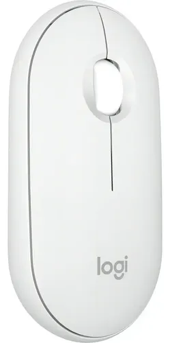 Mouse Sem Fio Logitech Pebble 2 M350s Bluetooth Silencioso - Branco Cru
