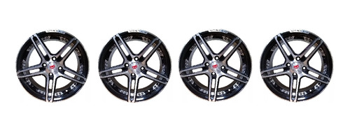 Kit 4 Llantas Aleacion Deportiva Qc 1134 R15 4x100 Bojanich