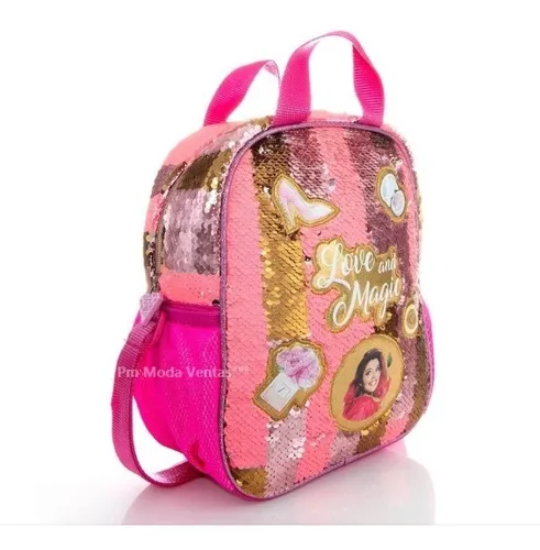 Kit Mochila Polinesios Lesslie Lonchera Lapicera Lentejuela