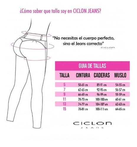 Repetido Claire Cenar Pantalon Colombiano Ciclon Jeans C37 Push Up | Meses sin intereses
